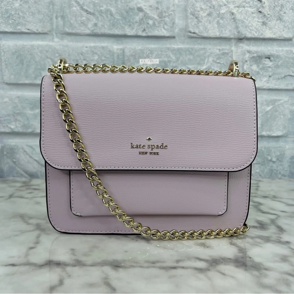 Kate Spade Remi Flap Chain Crossbody Shoulder Bag In Lilac Moon - Picture 1 of 13